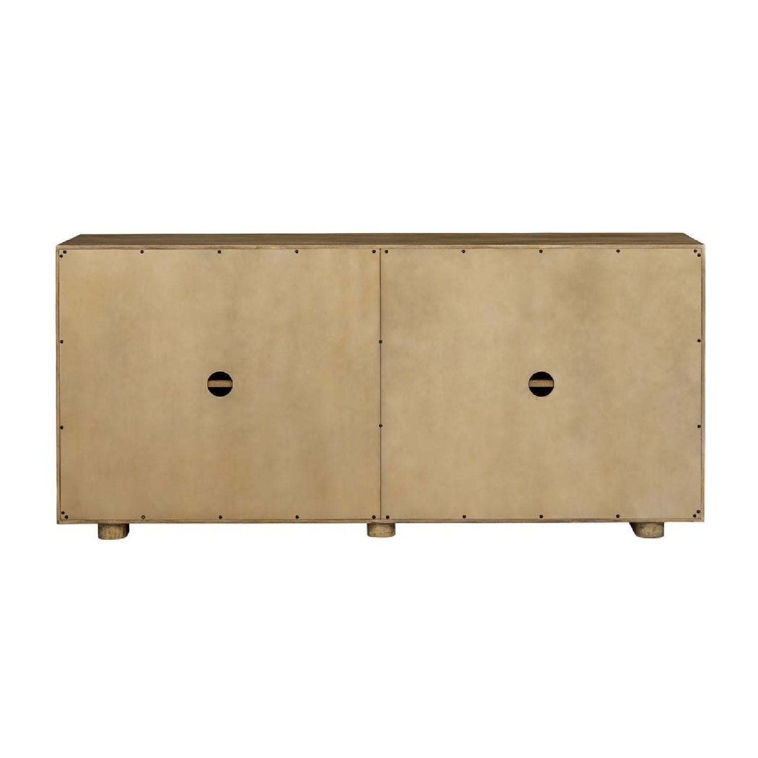 Natural Mindi Wood 4-Door Cabinet | Uttermost Stevenson | OROA