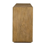 Natural Mindi Wood 4-Door Cabinet | Uttermost Stevenson