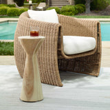 Modern European furniture - Hourglass Teak Indoor/Outdoor Drink Table - www.oroa.com