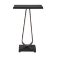 Modern European furniture - Black Marble Side Table - www.oroa.com