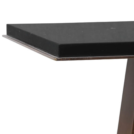 Modern European furniture - Black Marble Side Table - www.oroa.com