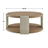 Modern European furniture - Oak Round Coffee Table - www.oroa.com