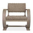Modern European furniture - Curved Mahogany Outdoor Lounge Chair - www.oroa.com