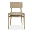 Modern European furniture - Woven Wicker Outdoor Dining Chair - www.oroa.com
