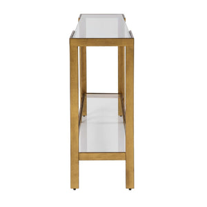   Gold Framed Glass Console Table | Oroa.com