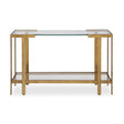 Modern European furniture - Gold Framed Glass Console Table - www.oroa.com