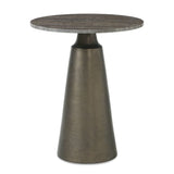 Modern European furniture - Round Bronze Indoor/Outdoor Accent Table - www.oroa.com