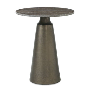   Round Bronze Indoor/Outdoor Accent Table | Oroa.com