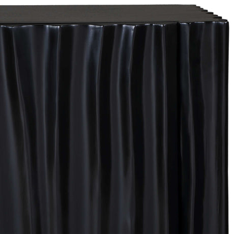 Modern European furniture - Black Carved Wooden 3-Door Cabinet - www.oroa.com