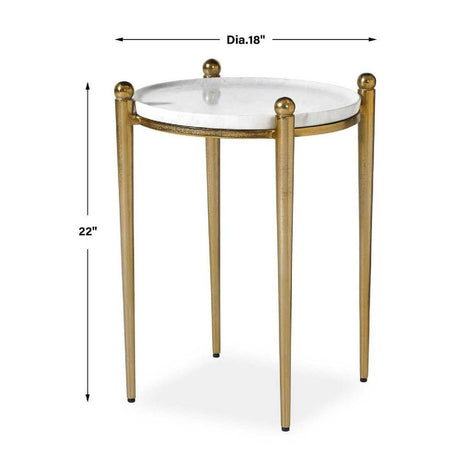 Cast Aluminum Round Accent Table | Uttermost Nahunta - www.oroa.com