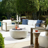 White Cushioned Outdoor Lounge Chair | Uttermost Remsen