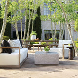 White Cushioned Outdoor Lounge Chair | Uttermost Remsen