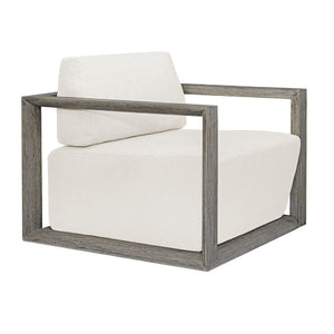   White Cushioned Outdoor Lounge Chair | Oroa.com