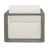 White Cushioned Outdoor Lounge Chair | Uttermost Remsen