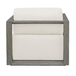   White Cushioned Outdoor Lounge Chair | Oroa.com
