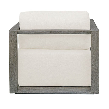White Cushioned Outdoor Lounge Chair | Uttermost Remsen