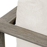 White Cushioned Outdoor Lounge Chair | Uttermost Remsen