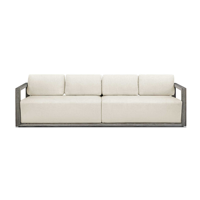 Modern European furniture - Gray Mahogany Outdoor 4-Seater Sofa - www.oroa.com