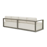 Modern European furniture - Gray Mahogany Outdoor 4-Seater Sofa - www.oroa.com
