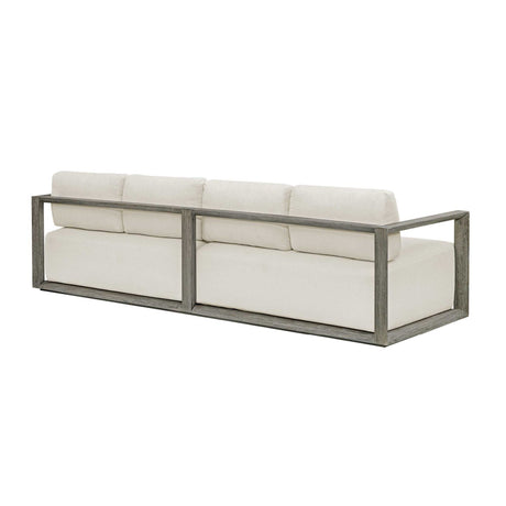 Modern European furniture - Gray Mahogany Outdoor 4-Seater Sofa - www.oroa.com