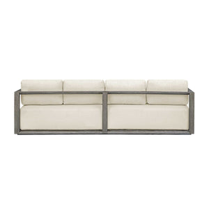   Modern European furniture - Gray Mahogany Outdoor 4-Seater Sofa - www.oroa.com | Oroa.com