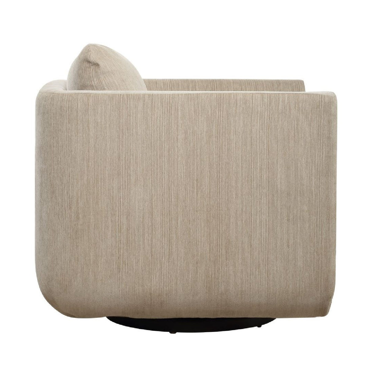 Modern European furniture - Chenille Rounded Swivel Chair - www.oroa.com