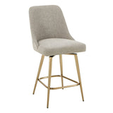 Modern European furniture - Taupe Fabric Counter Stool - www.oroa.com