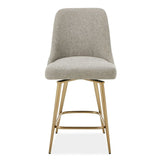 Modern European furniture - Taupe Fabric Counter Stool - www.oroa.com