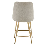 Modern European furniture - Taupe Fabric Counter Stool - www.oroa.com