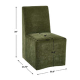 Modern European furniture - Green Velvet Dining Chair - www.oroa.com