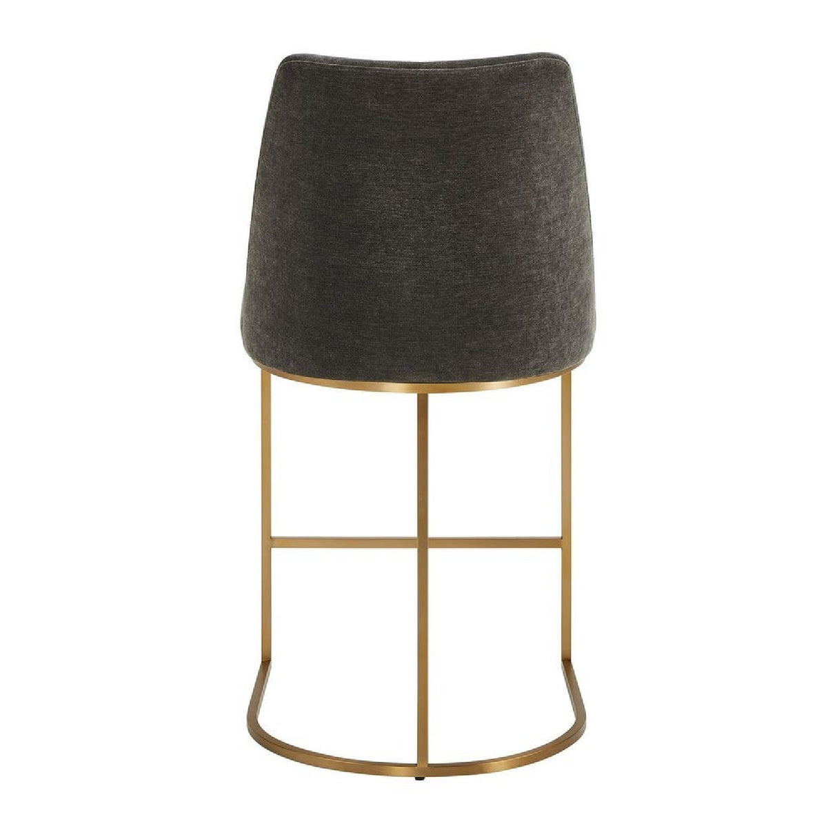   Gray Velvet Counter Stool | Oroa.com