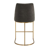 Modern European furniture - Gray Velvet Counter Stool - www.oroa.com