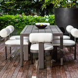 Aluminum Framed Outdoor Dining Chair | Uttermost Bolster Back [- www.oroa.com