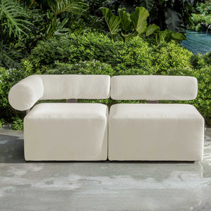   White Fabric Outdoor Sofa | Oroa.com