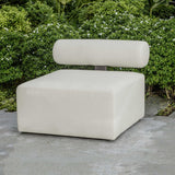 Modern European furniture - White Fabric Outdoor Sofa - www.oroa.com