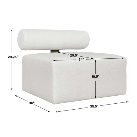 Modern European furniture - White Fabric Outdoor Sofa - www.oroa.com