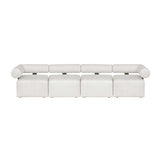 Modern European furniture - White Fabric Outdoor Sofa - www.oroa.com