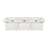 Modern European furniture - White Fabric Outdoor Sofa - www.oroa.com