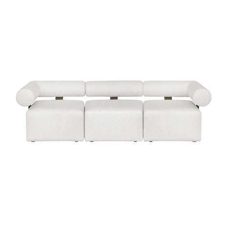 Modern European furniture - White Fabric Outdoor Sofa - www.oroa.com