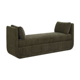 Modern European furniture - Textured Chenille Oversized Bench - www.oroa.com