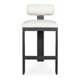 Modern European furniture - White Padded Outdoor Bar Stool - www.oroa.com