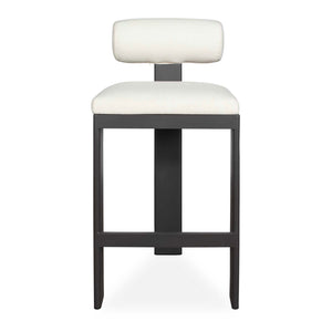   White Padded Outdoor Bar Stool | Oroa.com