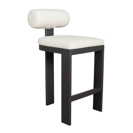 Modern European furniture - White Padded Outdoor Bar Stool - www.oroa.com