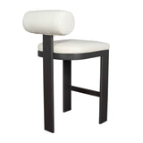 Modern European furniture - White Padded Outdoor Bar Stool - www.oroa.com