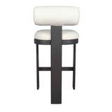Modern European furniture - White Padded Outdoor Bar Stool - www.oroa.com