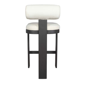   White Padded Outdoor Bar Stool | Oroa.com