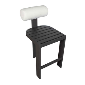   White Padded Outdoor Bar Stool | Oroa.com