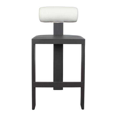 Modern European furniture - White Padded Outdoor Bar Stool - www.oroa.com