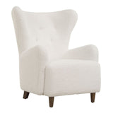 White Sheepskin Wingback Lounge Chair | Uttermost Ingel