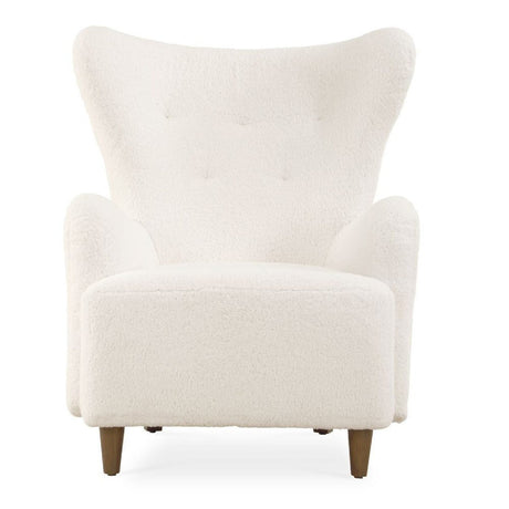 White Sheepskin Wingback Lounge Chair | Uttermost Ingel